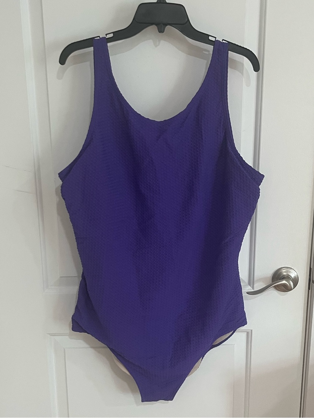 Aquamore Classic One-Piece Swimsuit in Vibrant Purple
